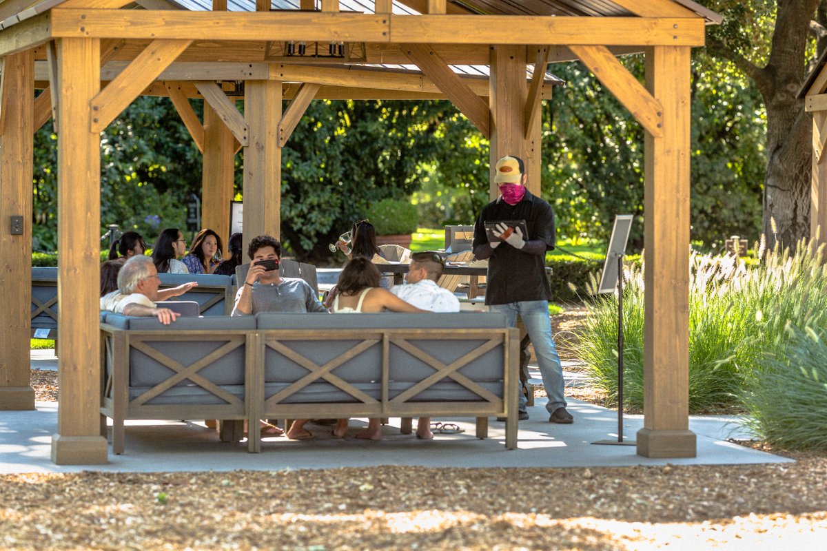 charleskrugwine's tweet photo. The best way to experience harvest in Napa is with us! We have a private cabana (and outdoor table) with your name on it. 🍷 

Make your reservation today: https://t.co/2dMB9rTbme https://t.co/KNnaFT37RL
