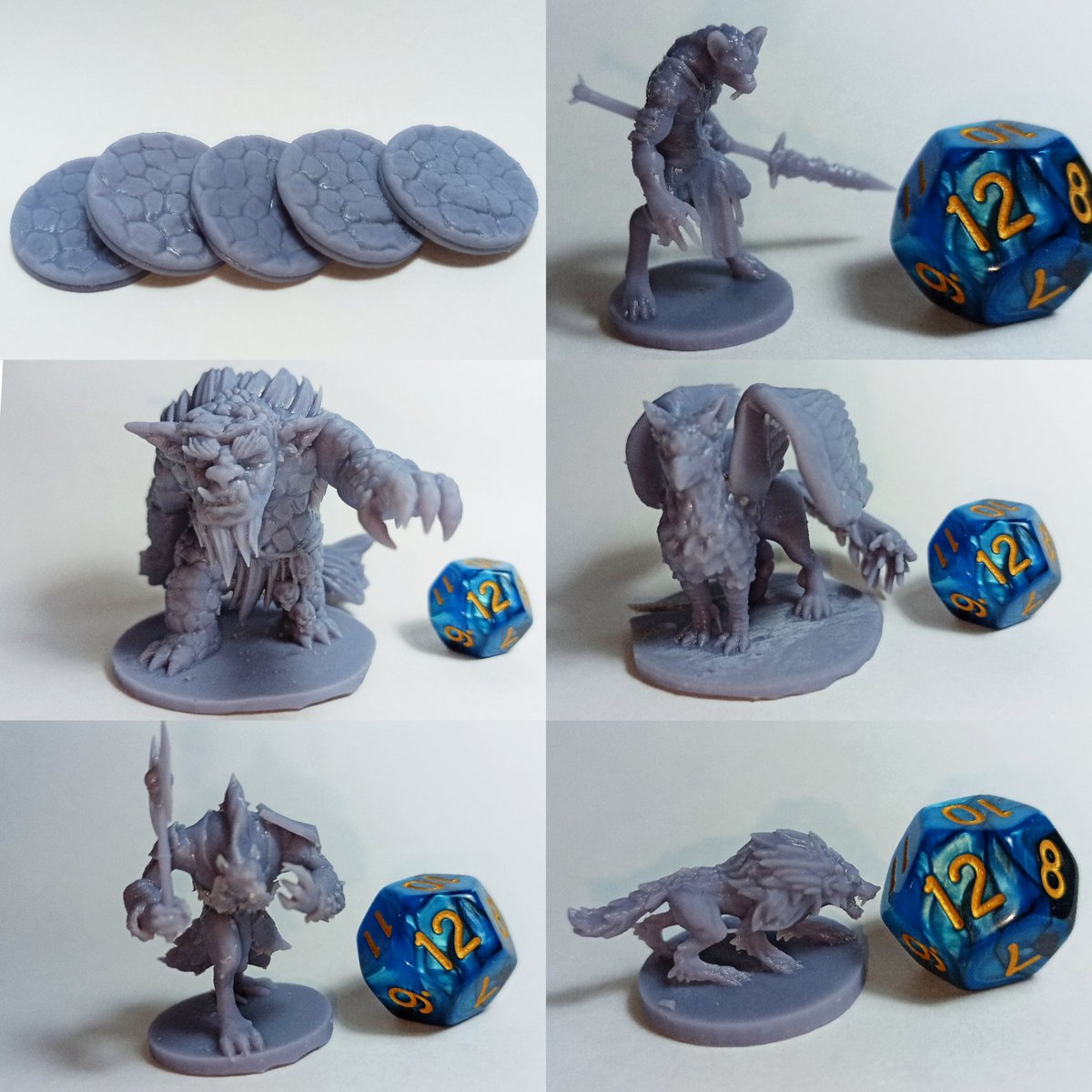 Mojican3D's tweet photo. Último gran lote de miniaturas listas para ser enviadas 🙆
3 lobos 🐺 4 gnolls ⭐  3 esqueletos arco arco☠️🏹 3 esqueletos espada☠️🗡️ 2 elfos paladines☠️⚔️ Gigante de hueso ☠️🦖 Enano 🗡️ Gnoll de espadas cruzadas⚔️ Gnoll jefe 🧟Elfo guerrero🧝🏻‍♂️ 6 peanas🔴 Troll grande 🧟 y grifo🐲 https://t.co/QGmK1Aq39N
