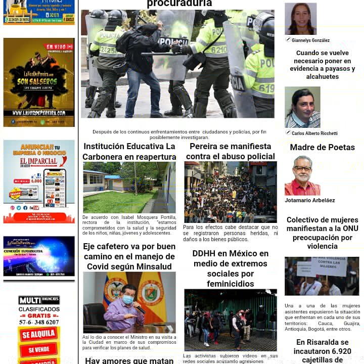 elimparcialcomc's tweet photo. Buen día!   Edición # 244 de HOY Domingo 13 de Septiembre 2020   https://t.co/EOXLaD3rwk
Estamos nuevamente aquí con la información que es interesante para leer.

No olviden bajar el App para celular Androide: https://t.co/3WdXjKMnZn https://t.co/UD1WBk4EeM