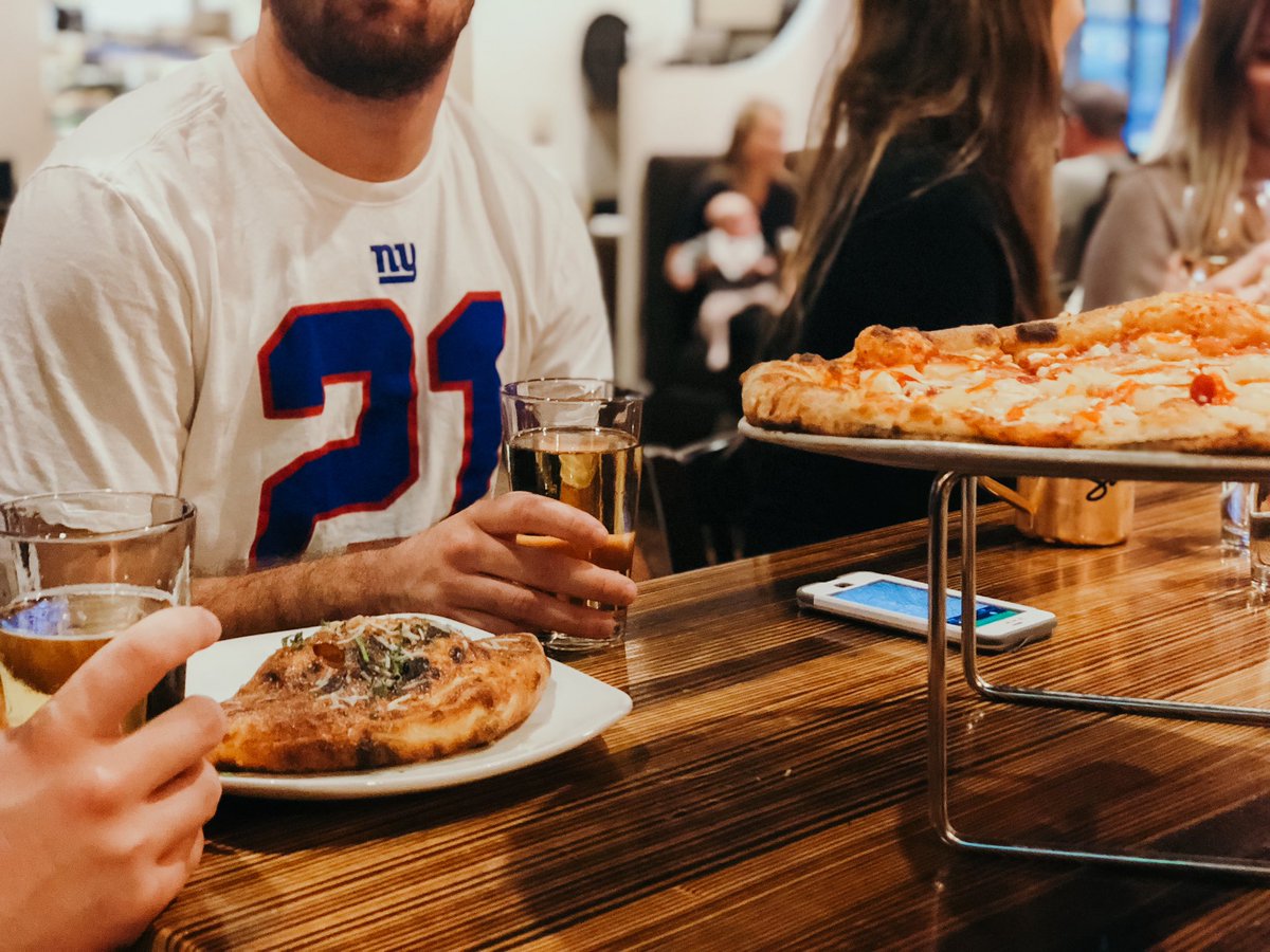 Sundays just got better: <a href="/NFL/">NFL</a> is here. 🏈 Panthers v. Raiders, Falcons v. Seahawks or whoever you're rooting for — we've got it all w/ NFL Sunday Ticket. Games start at 1 p.m. (while brunch is still going) + we close at 9 p.m. Nothing celebrates a win like pizzas + calzones. 🍕
