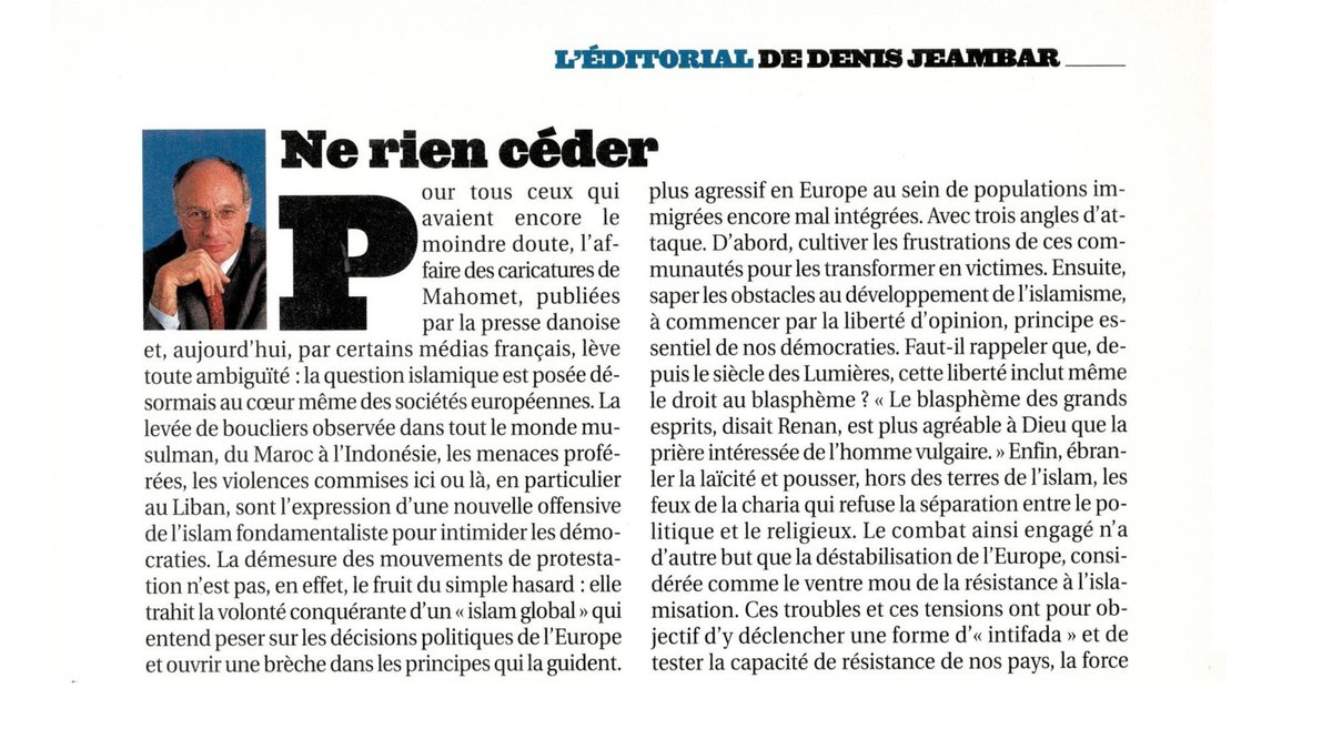 - During the first days of February 2006, some newspapers, sometimes against the advice of their shareholders, especially those who had interests with Arab countries, publish all or part of the cartoons:  @LEXPRESS  @lobs and timidly  @libe  @lemondefr or  @courrierinter 