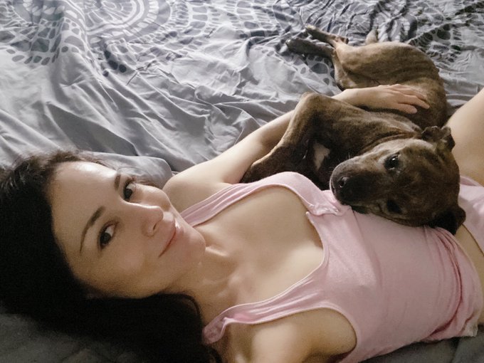 I love mamas the snuggle pup 🐕🥰 https://t.co/KervQnGUTf