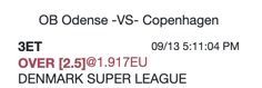 EagleTipsF's tweet photo. #EagleTip400
13/09/20 18h Denmark
Odense - Copenhagen
Over 2.5 @ 1.917
0.75%
#TeamParieur #sldkGW1 #OBFCK https://t.co/CkeAuJSb3e