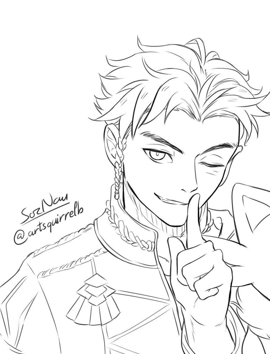 Just some linearts/sketchs/WIPs of Claude that could kill me 😂😂

(I need to finish them soon 🤧🤧 well... the 3rd`s already done tho 😂)

#claude #claudevonriegan #クロード #FireEmblemThreeHouses
#FE3H 