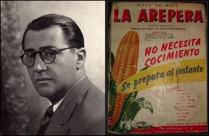 Harina Pan, formula del Ing. Luis Caballero Mejias robada por los Mendoza. PATENTE N° 5.176  1954 Luis Caballero Mejía Venezuela bajo la Ley de Propiedad Industrial y Comercial, ante el Ministerio de Fomento N° 271, mes 7, fecha 04-06-1954.
#MaduroNoSeVa 
#LasSancionesSonUnCrimen