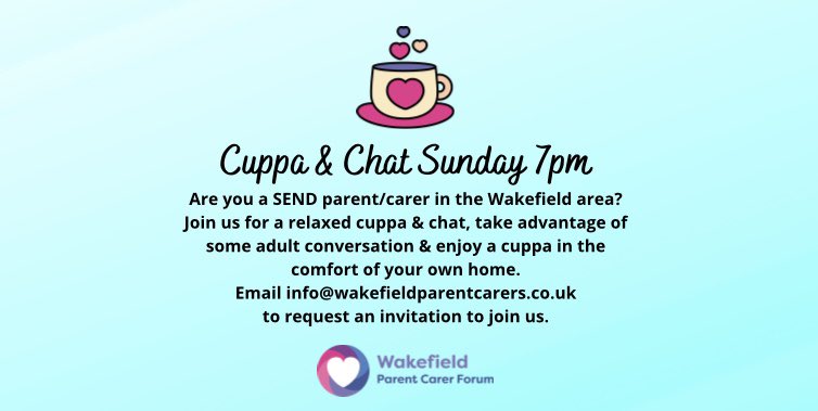 Fancy a Cuppa &amp; Chat? 💜             This evening at the new time of 7pm