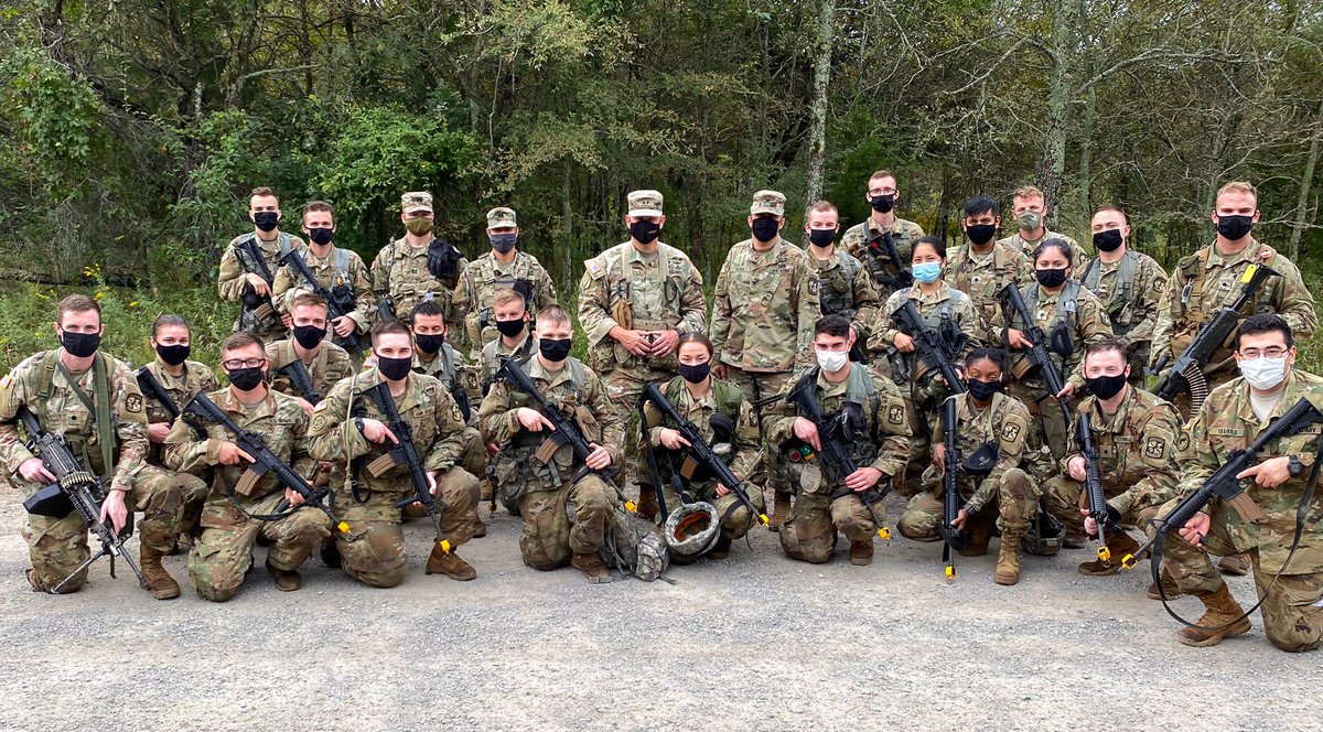 Great job by our @5thBrigadeROTC Cadets during #OAL at Camp Gruber, OK! Continuing to train safely in the #COVID19 environment! @ArmyROTC @TRADOC #alwaysflytheairplane