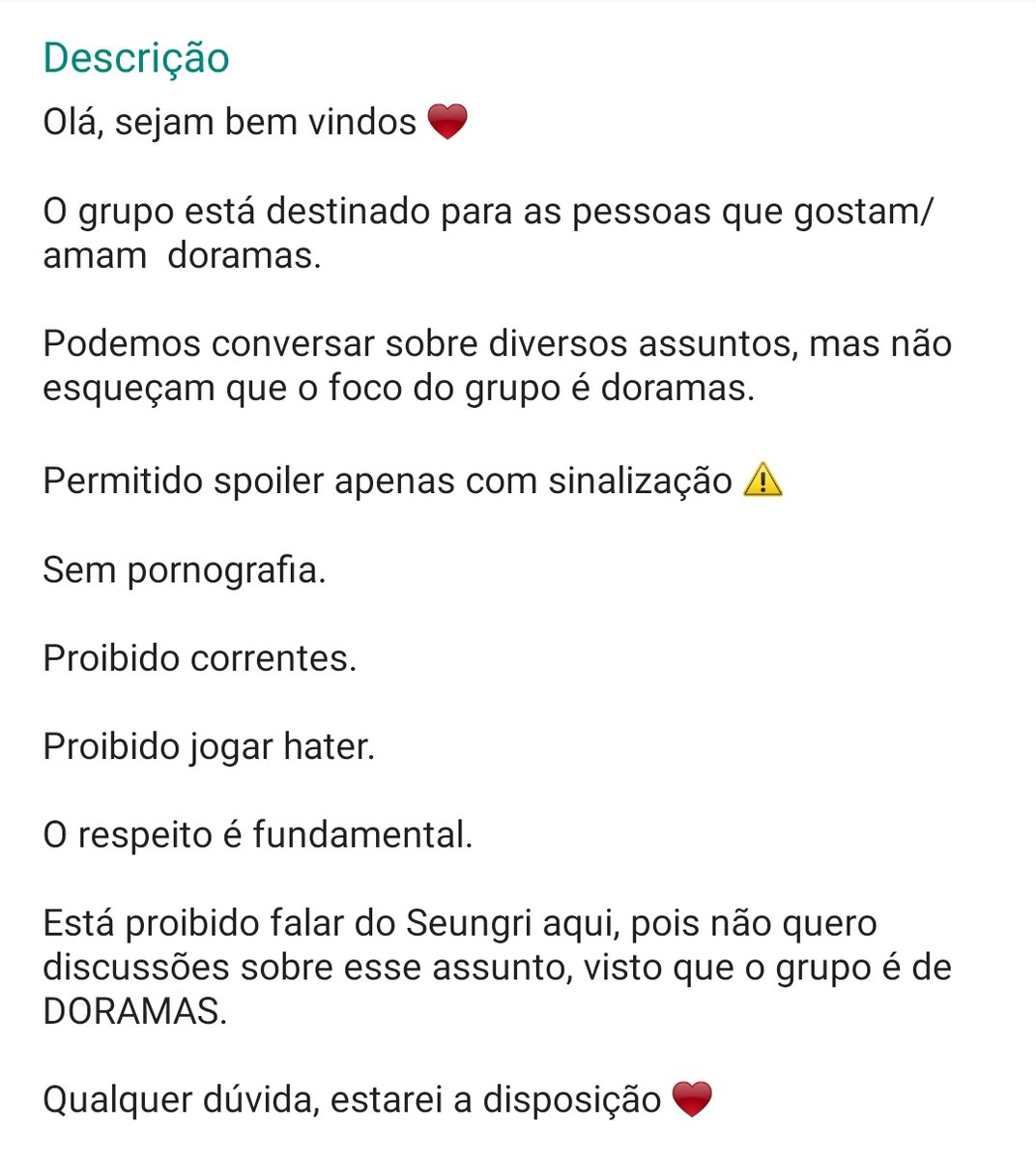 ikonic_monbebe1's tweet photo. Pessoal, tenho um grupo no whatsapp de Doramas, sei que já existem mts grupos de doramas, mas eu fiz esse com MT carinho e amor e por isso estou divulgando, confiante que ele vai crescer + ❤️

Se alguma dorameira tiver interesse em entrar, me avisa, que eu mando o link na DM ❤️ https://t.co/cxAqJazmUU