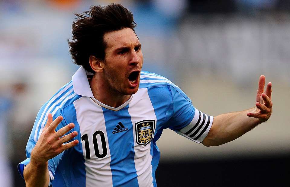 Messi is the player who scored the most goals for Argentina in a calendar year, 12 in 2012.