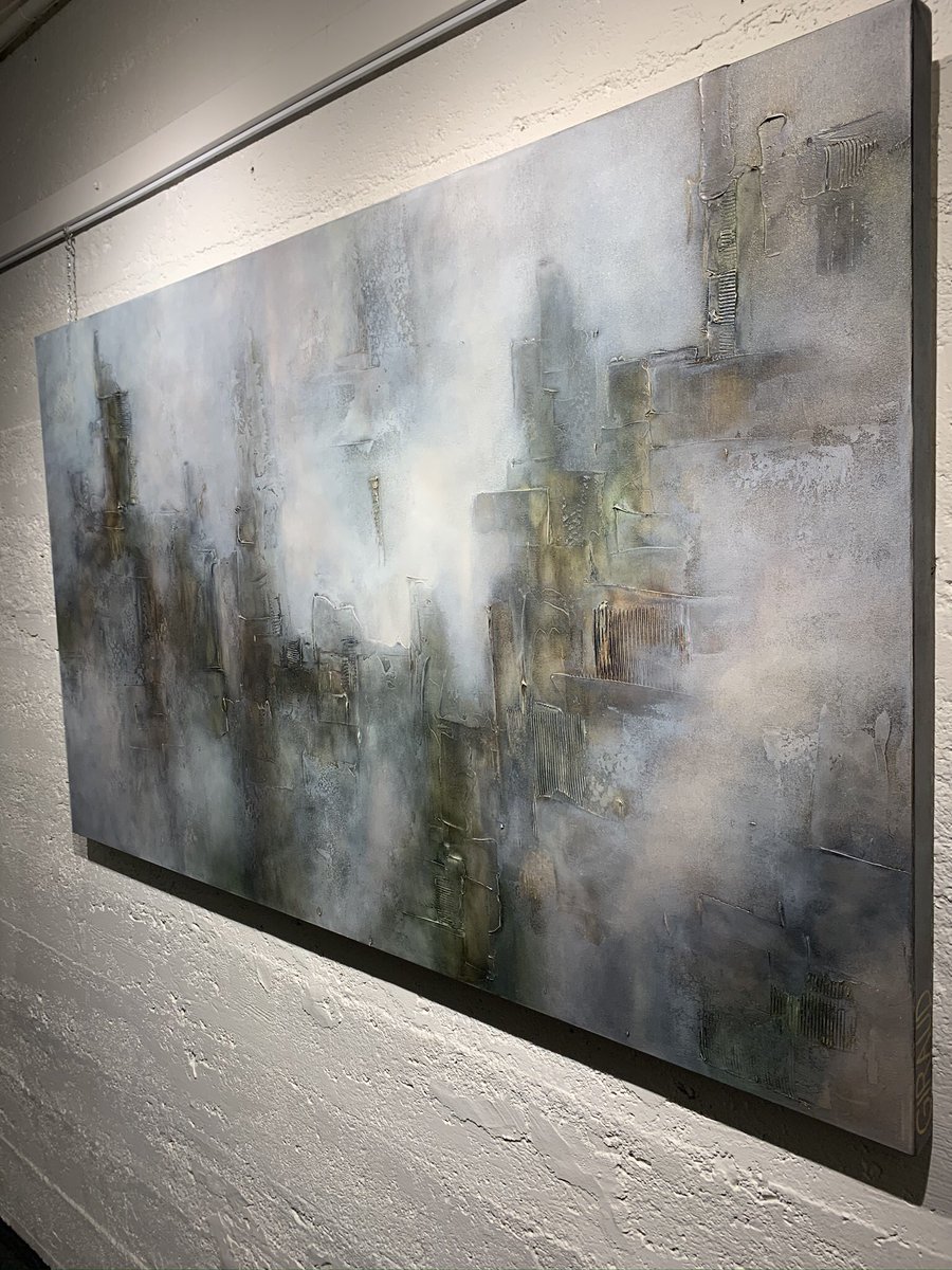 JessicaMacadams's tweet photo. My favourite piece from Donna Giraud’s Solo Art Show last night #togetherisalwaysbetter It is also now on her website. Donna is your guide through the show sharing her inspiration of each piece. https://t.co/NaZ2sEj7v6 https://t.co/FVztogVp1r