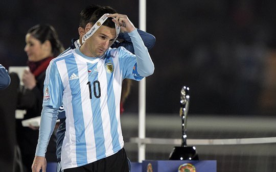 Messi represented Argentina in 4 different tournaments and has won the MVP award in every single one of them. No other player in history achieved that feat. (World Cup 2014, Copa America 2015, U20 World Cup 2005 and Olympics 2008).