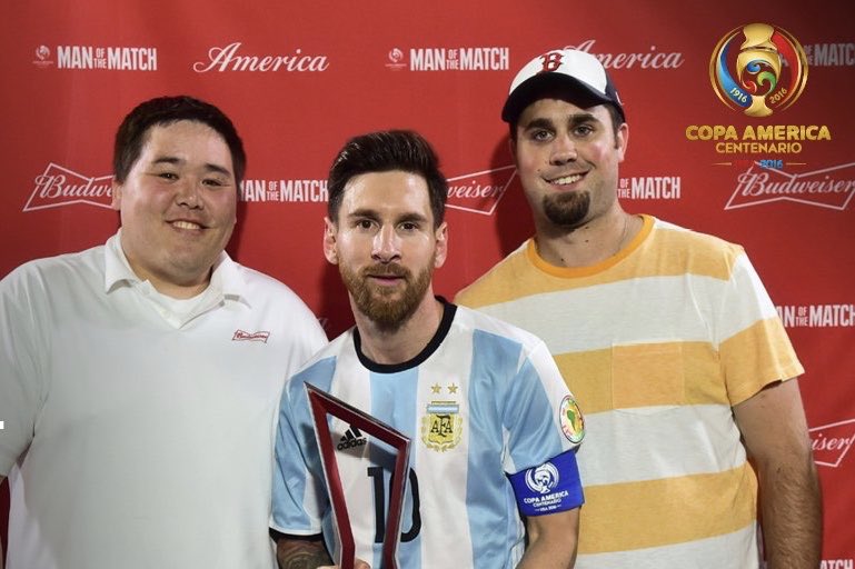 Messi is the player who won the most MOTM awards in a single Copa America tournament ever (4 in 2015, 3 in 2016).
