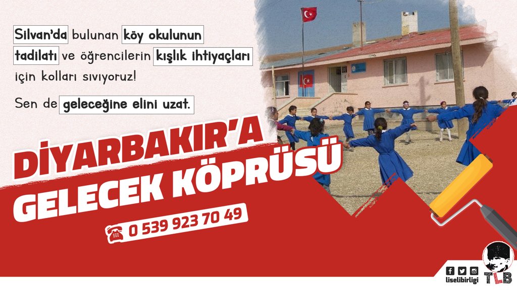 “Vatanın dağlarında bayırlarında kırlarında, hatta en ücra yerlerinde kendi başına açıp solan çiçek bırakmayacağız”

Silvan Köy Okulundaki öğrencilerin tadilatı ve kışlık ihtiyaçları için kolları sıvadık💪🏻⚡️

#SilvanKöyOkulu #bilkent #bilkentüniversitesi