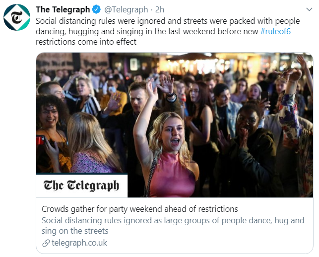 everyone really cant stay away from groups of people 🙄 #Lockdown2