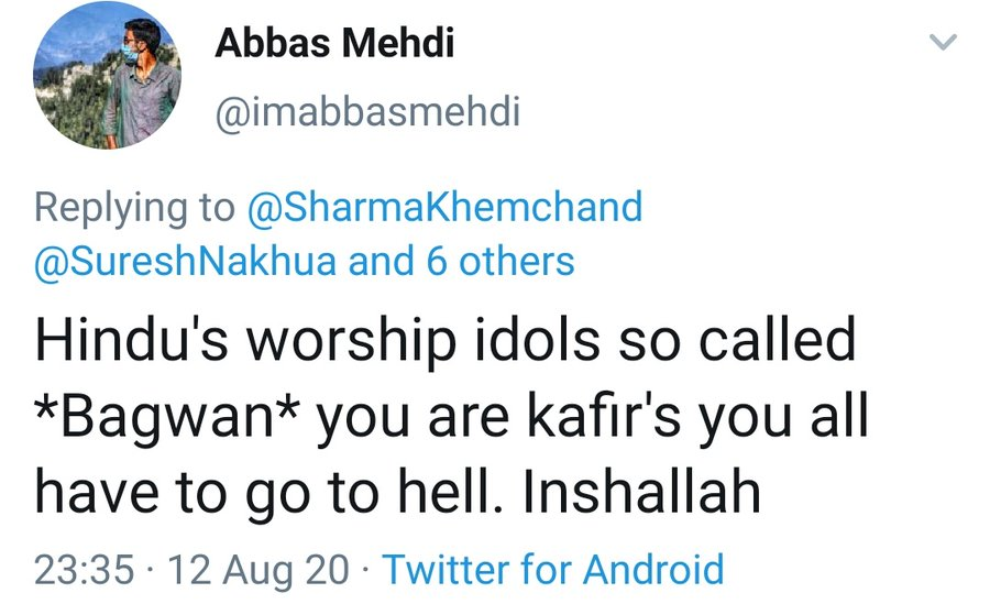  #YeBhaaratKePatrakaarHere's yet another sample.What galls is not their bigotry, but instead their utter ignorance of how social media works!Truly said - Pay peanuts, and you'll only get monkeys!Here's the archival link of the now deleted tweet, btw -  https://archive.is/FNOrm 