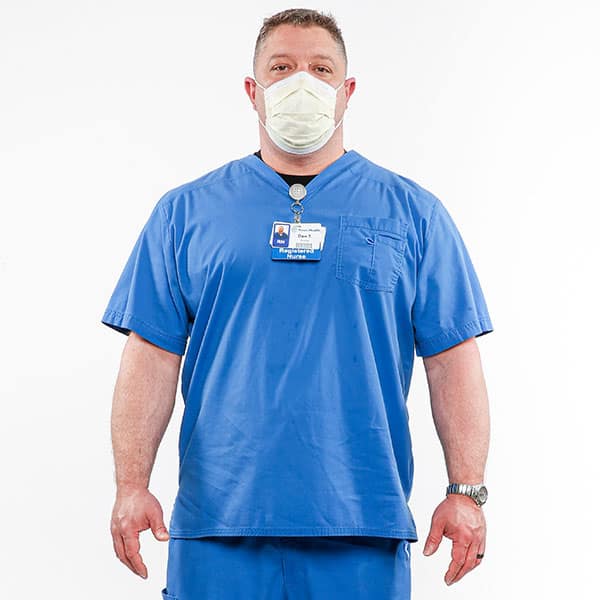 Dan Townsend is a nurse at Presby, where he's worked for 15 years. Early in the pandemic, Dan was asked if he wanted to switch out of the Covid unit. He said no. “If I’m taking care of them, some other nurse doesn’t have to," he said.  https://interactives.dallasnews.com/2020/saving-one-covid-patient-at-texas-health-presbyterian-hospital-dallas/