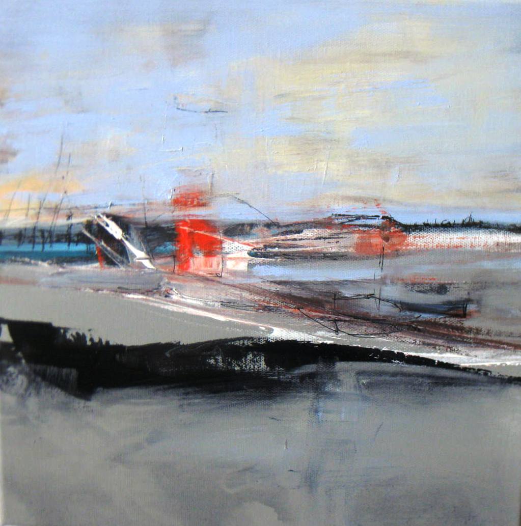 marianyoung1's tweet image. Then suddenly.....My mood changed, &amp;amp; I went from passive calm to dramatic reaction, Painting reflecting my emotions today.