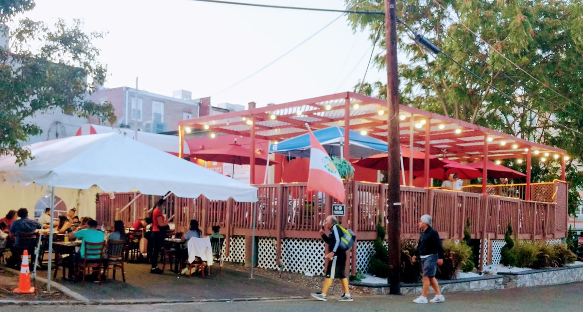 PeruNewJersey's tweet photo. Dine Outdoors under our Tents on our Private Patio Deck! Friday & Saturday Kitchen Opens 11am to 10pm. Take Out & Delivery! Main Street Rahway Union County New Jersey #PeruNJ Peru NJ. We Deliver to Surrounding Areas https://t.co/fYDWQZlLB9