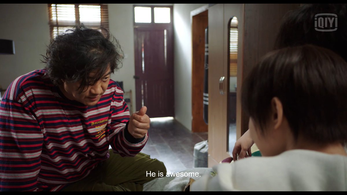 Pangzi reminding Xiao Bai of Xiao Ge's very important and very awesome existence despite him not being there