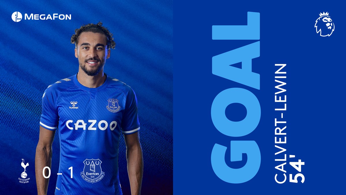 Everton's tweet image. GOAAAAALLLLLL!!!!!

DOMINIC CALVERT-LEWIN!!!

⚪️ 0-1 🔵 #TOTEVE