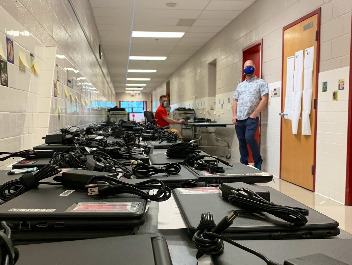 As we enter week 2, we are sending a big shoutout to our A+, dynamic technology squad of <a href="/CraigFenton17/">Craig Fenton</a> and <a href="/tscesney/">Tim Scesney</a>! We’ve completely lost count of how many families/staff they’ve supported and tickets they’ve resolved. We’re a thankful bunch at <a href="/FreedomHillES/">Freedom Hill ES</a>. 👏🙌💯
