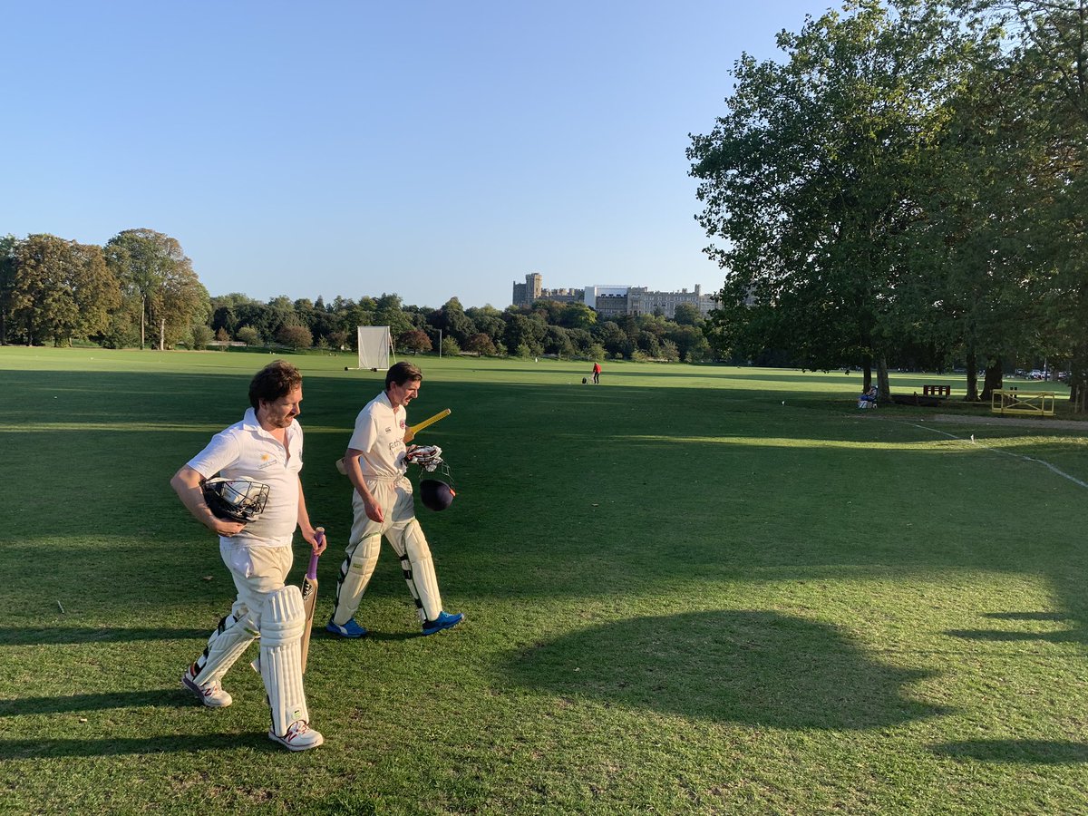 holland_tom's tweet photo. There it is. In the shadow of Windsor Castle, @AuthorsCC lose a nail-bitingly close match by 248 runs. Ah well... https://t.co/fcB9joAGmT