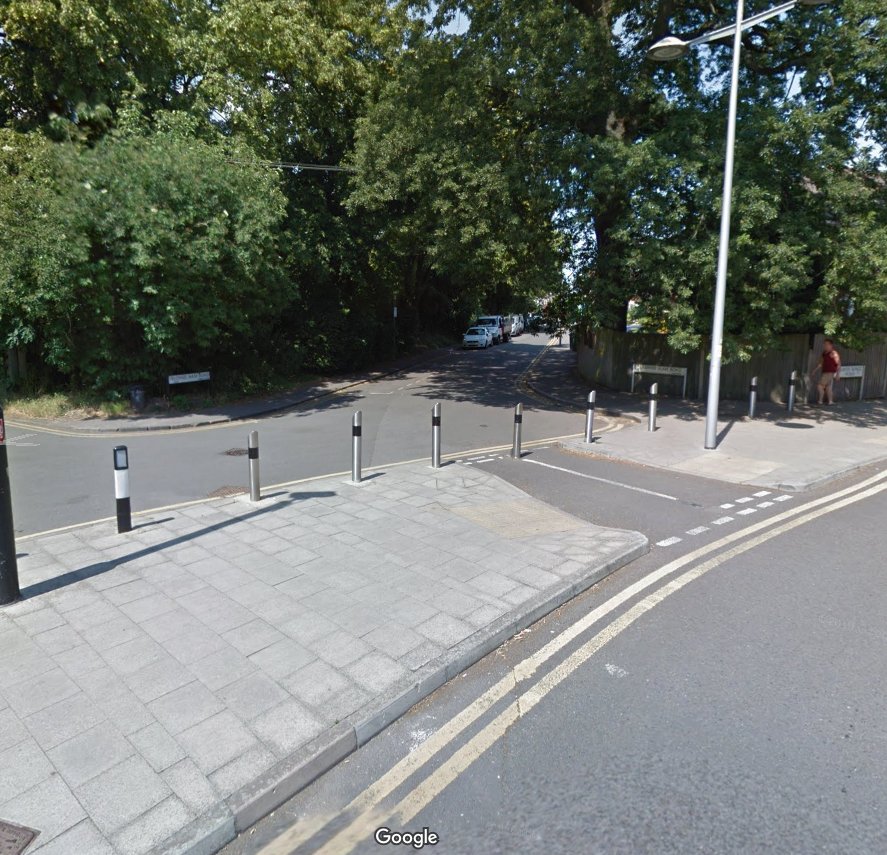 We've been going through the archives and it seems one of the first attempts at restricting through traffic in residential roads in the Borough was at the junction of Lower Ham Road and Lower King's Road. This took place in around 1968!