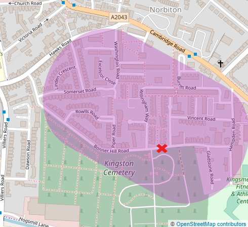 One of the biggest  #LowTrafficNeighbourhoods in the Borough was created around 1978 with the introduction of a 'modal filter' (a block to motor vehicles cutting through the area) on Bonner Hill Road, Norbiton. This is still in place today 