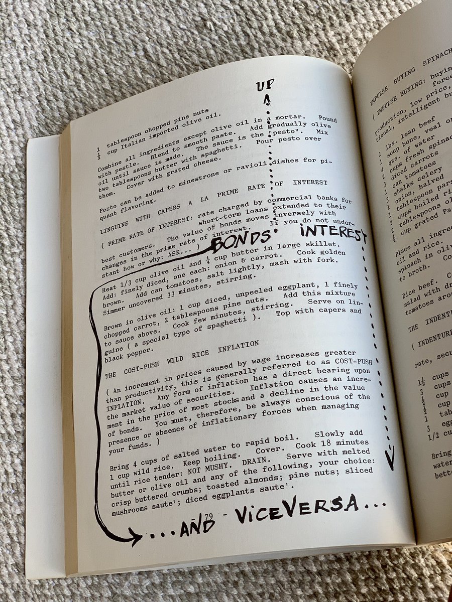 abovethebend's tweet photo. The Wall Street Cook Book, published in 1966. “For anyone who aspires at cooking and financial mastery.” #wallstreet #finance #cookbook https://t.co/z3suk3jf0v