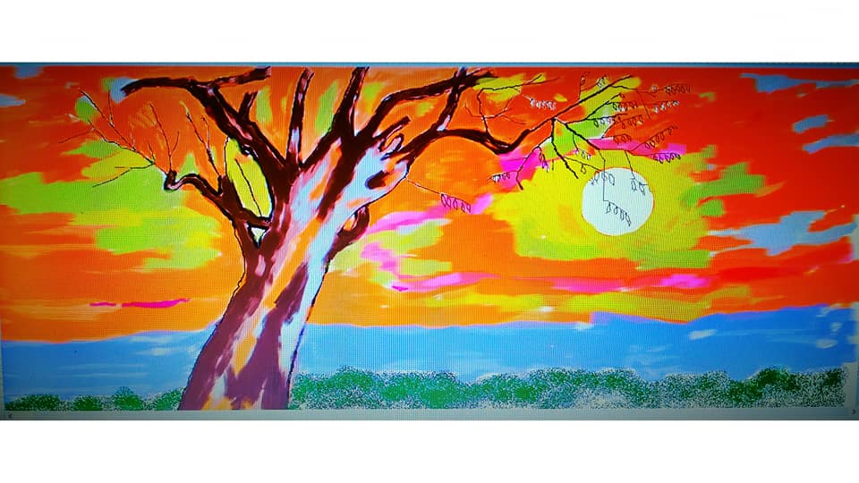 Nyithant14's tweet photo. #We want to sell our Ai paintings for a covid donation. I want to sell it for less or more money. https://t.co/x5hQoQrPdc