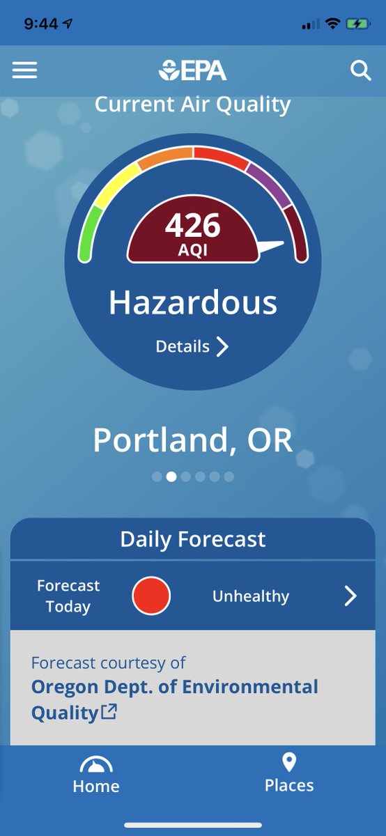 Ok, now I’m putting on my N95 & leaving my air purifier in the basement to go up to my kitchen to make coffee (current kitchen AQI: 298 which is ). Current outside AQI: 426. I’ll surely add more to this thread later. (17)  #ClimateChangeIsReal  #ButIStillNeedCoffee 