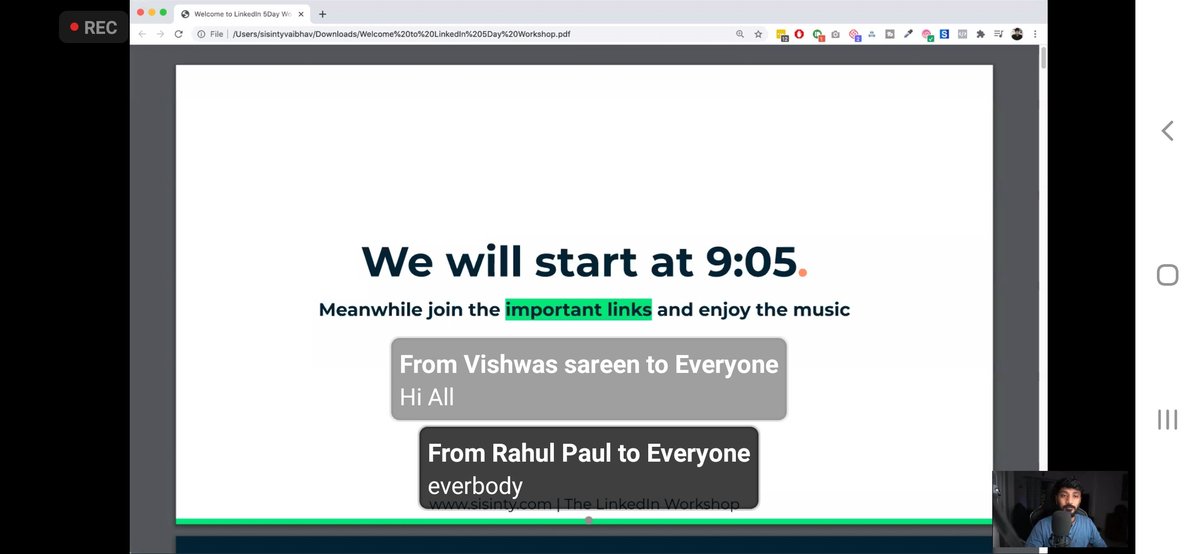 bhupendrav's tweet photo. @VaibhavSisinty An Hour Before ...
#Batch17LiWorkshop #VaibhavSisinty https://t.co/U47IERKqHU