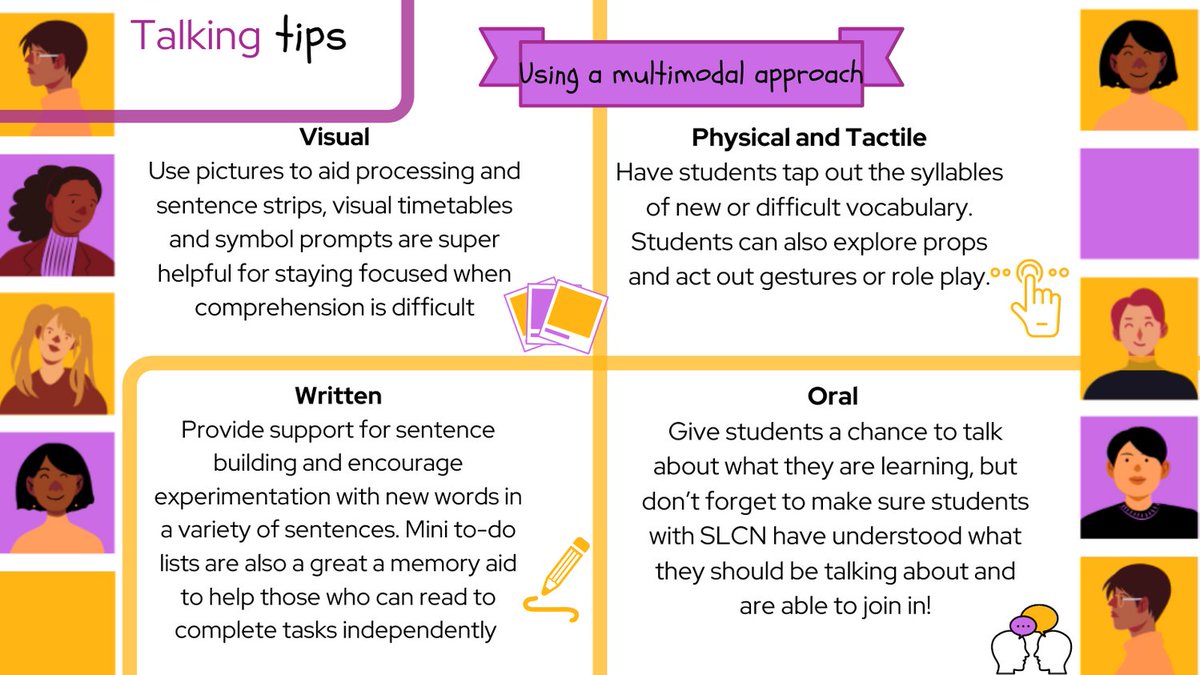 TalkingComm's tweet photo. Giving information in lots of different ways is always a great way to make sure it’s remembered, but for students with speech, language and communication needs it can be crucial for learning #speechandlanguage  #SEN https://t.co/HS2lcqAZOJ