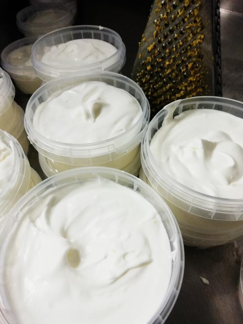 Lemon posset, made with light &amp; delicate goats cream  for St. Dogmaels market tomorrow.  We will also have creme brulee plus all the usual goodies. 😋😋