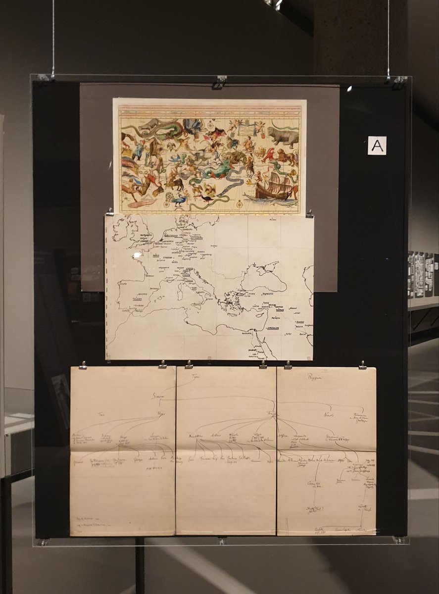 The first panel from Aby Warburg's Mnemosyne Atlas @HKW_Berlin Amazing! #GraphicDesign #HistoryofArt