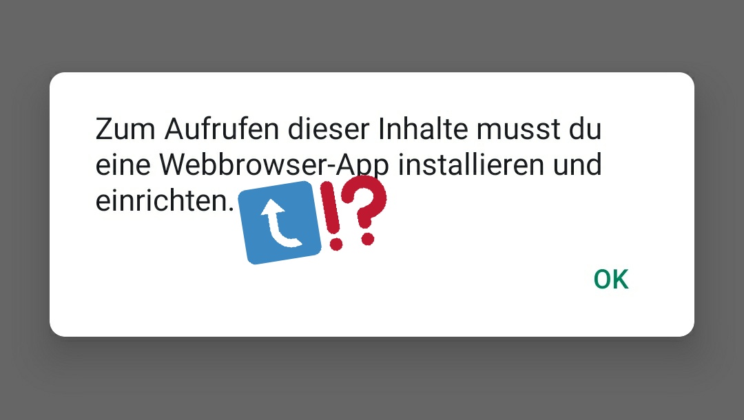betterUIcoding's tweet image. Ja genau, #Android!
Mein Fehler. Ich habe ja nicht eine , sondern insgesamt vier #Webbrowser-Apps installiert. Und da ich sie alle bereits verwendet habe, sollte die Einrichtung ja abgeschlossen sein. Also entweder #FehlerimSystem oder in der App! 🙄🤔