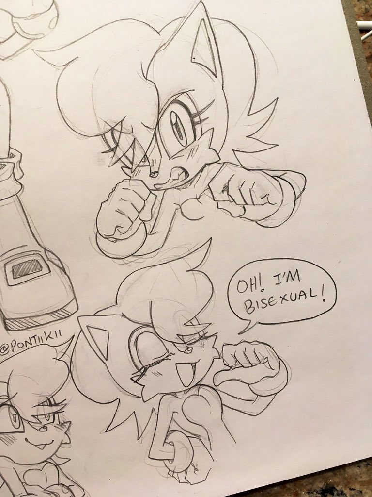 Thought i'd draw Sally coz she was my favourite Sonic character as a kid and still is my favourite Sonic character of all time?????
Also im p sure its hinted shes bi in canon!! ?

#SonicTheHedgehog #SallyAcorn 