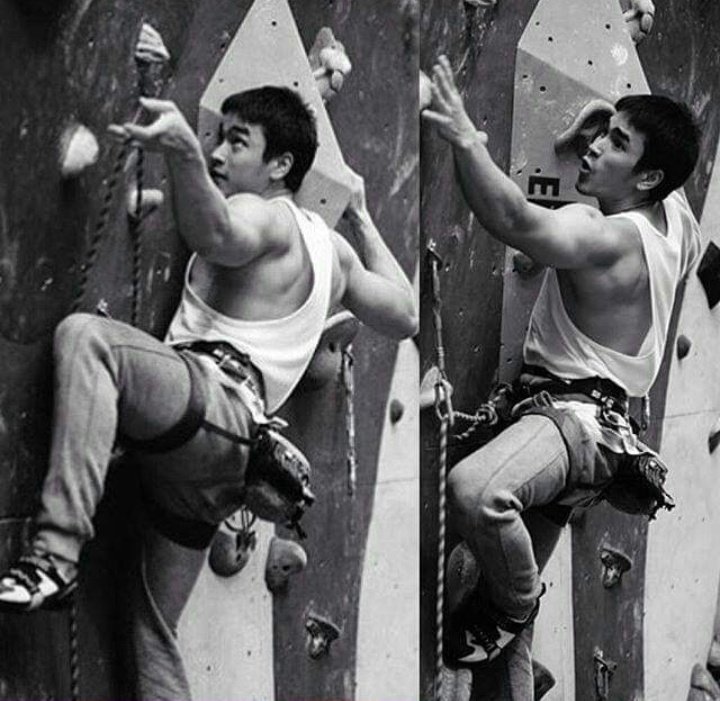 Rock climbing is one of his fave thing to do...and it's also an NY thing  #ณเดชน์  #nadech  #kugimiyas  #nadechyaya