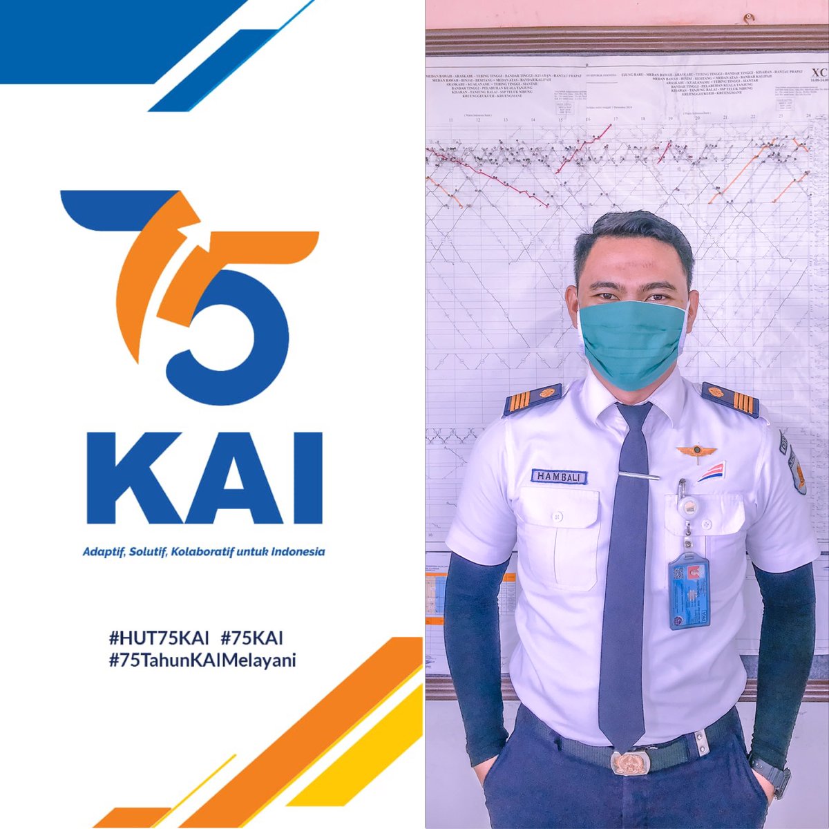 hambali_ali's tweet photo. Selamat HUT KAI Ke 75 
#HUT75KAI #75TahunKAIMelayani #BUMNUntukIndonesia 
@keretaapikita @KAI121 https://t.co/BHHKGRGwoq