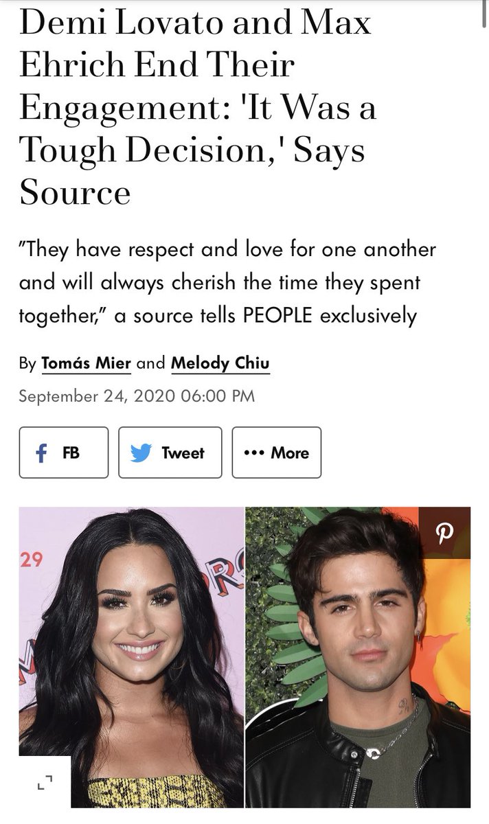 On the 24th of September, multiple articles of Demi and Max splitting came out.