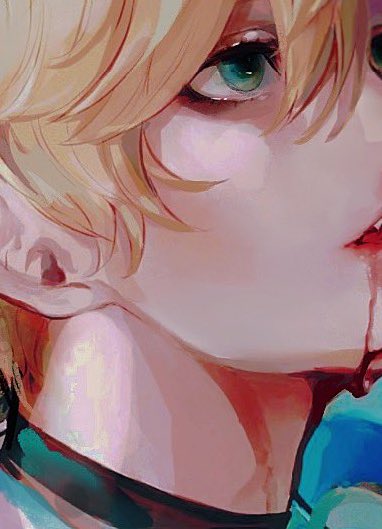 「口からの血 緑色の眼」のTwitter画像/イラスト(新着)