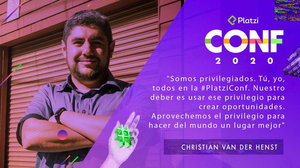 platzi's tweet image. &quot;Estamos desconectándonos de la realidad por conectarnos a un teléfono que nos alimenta de likes y dopamina&quot;  @cvander en #PlatziConf nos invitó a pausar, a reflexionar y a usar la tecnología con responsabilidad.