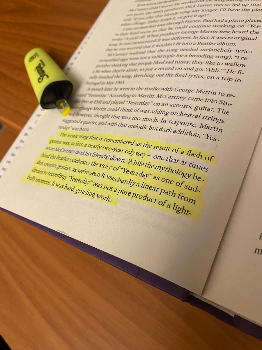 2) As you read, highlight passages that resonate with youThis could be text you want to review later, include in future articles, makes you stop to think, etc.(PS: I recommend the clear Sharpie highlighter, it’s wide so it gets the whole line & it’s comfortable to hold)