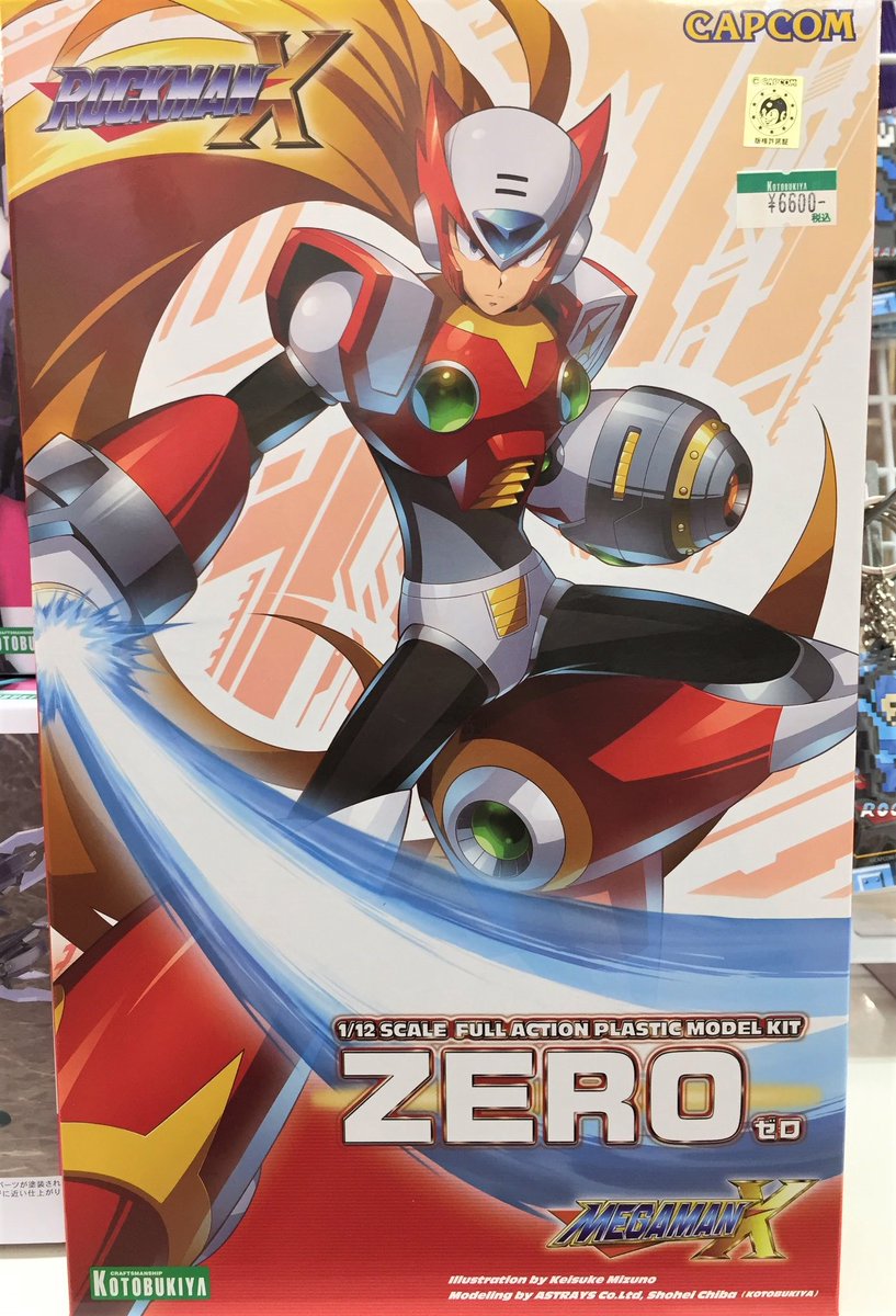 kotobukiya_npb's tweet photo. 【コトブキヤ日本橋2F】新商品:「ロックマンX ゼロ」(税込¥6,600)入荷いたしました!
孤高の特A級ハンター、『ゼロ』登場!コトブキヤショップ限定特典は『ロックマンX5 ステージ背景シート』です!お見逃しなく♪#ロックマンX https://t.co/mPmcOwyE9W