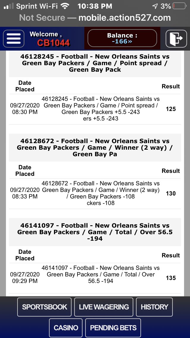 Kosiam1's tweet photo. @CapNationKyle nice winning day! Coming back at end of week. $1100 day. With a crazy 3 way parlay. https://t.co/VajqL7ciyt
