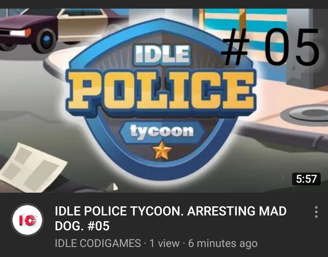 VNR392's tweet photo. Guys new Idle Police Tycoon video is out. You can watch it on IDLE CODIGAMES YouTube channel.
Follow @IdleCodigames for more related updates.
@GameDevNews1 @_Gamicity_
#MobileGame #IdlePoliceTycoon #androidgame #iosgame #Codigames https://t.co/HTMfqVMsC3