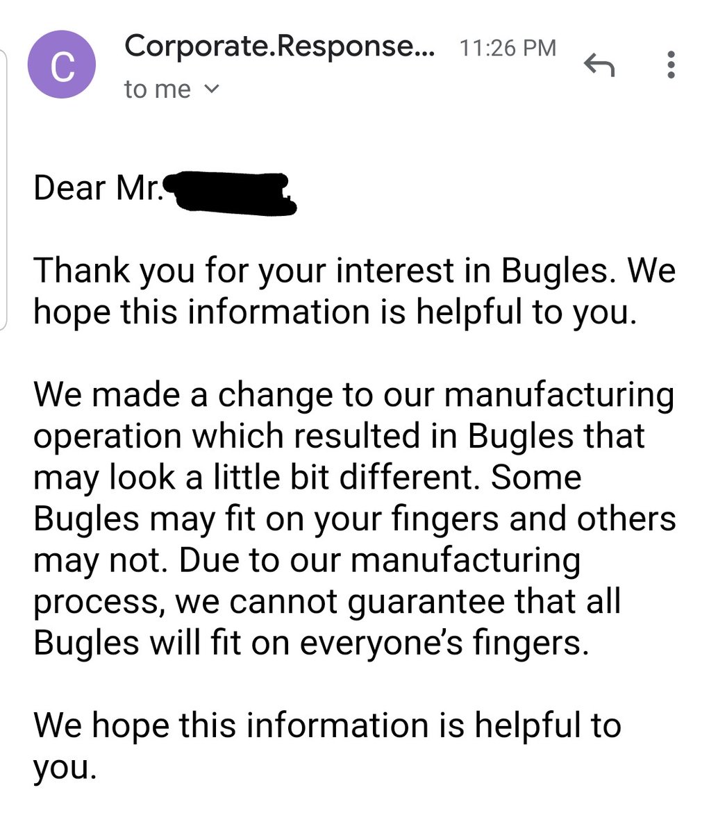 therealzcoup's tweet photo. You can barely fit a penny in these new bugles #falseadvertisement #drunkdecisions https://t.co/9f6Y8Q2WsQ