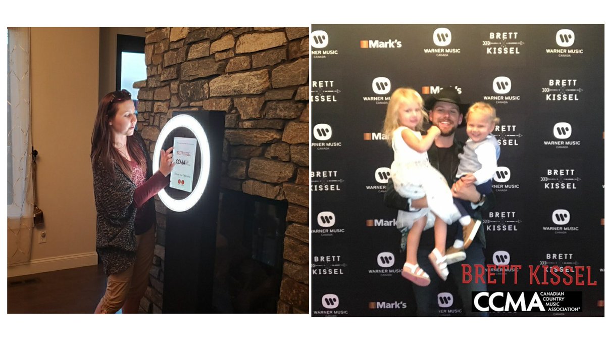 We're bringing the selfie game with our Photo Booth out tonight with Alberta's own, <a href="/BrettKissel/">BRETT KISSEL</a> 📸
Congratulations on winning the 2020 Male Artist of the Year! #yegevents #CCMA2020 #photobooth