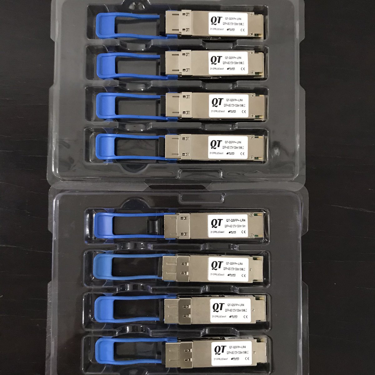 qonitech's tweet photo. DELIVERY
Repeat order QSFP+ 40G from our customer.
Product information
8pcs of QT-QSFP+-LR4 (QSFP+ 40G 10KM)
10pcs of QT-QSFP+-ER4 (QSFP+ 40G 40KM
#transceiver #fiberoptic #qsfp #40G #wdm #cwdm #cisco #mikrotik #huawei #zte #juniper #networking #telecom #telecomunication #optical https://t.co/4DOx0AlJ14