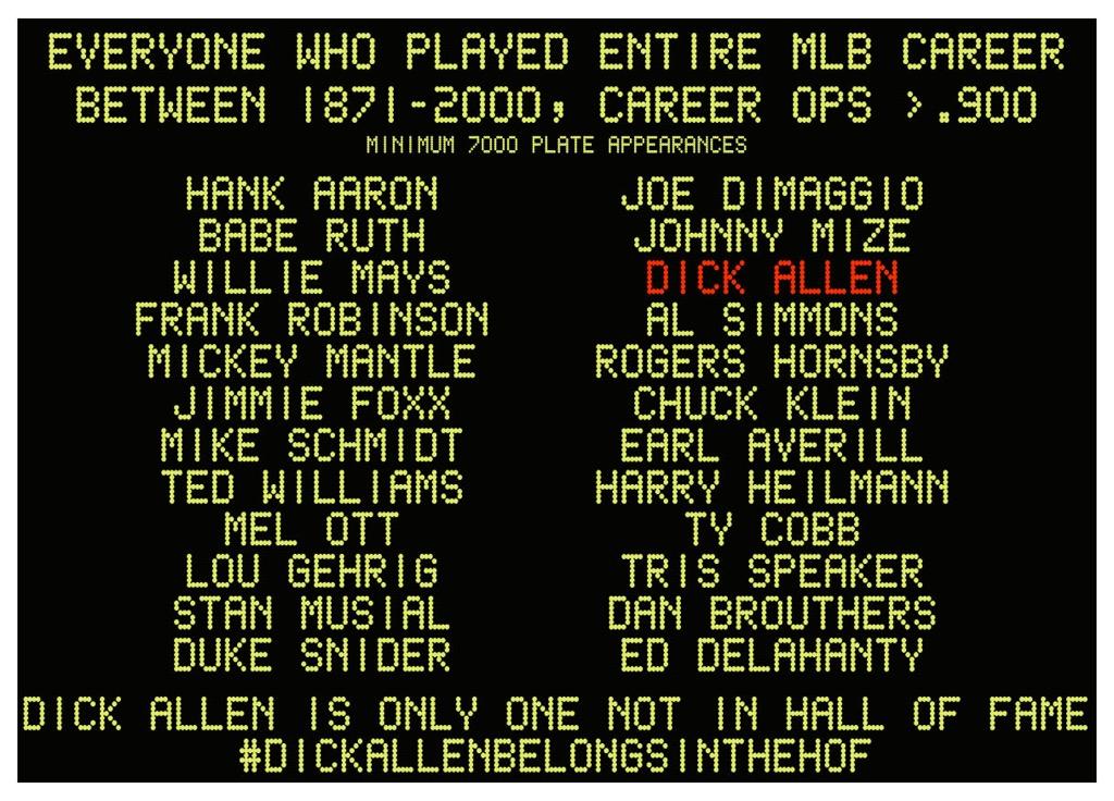 CarfagnoMark's tweet photo. #AllInOnAllenIn2020 #DickAllenBelongsInTheHOF https://t.co/9D8ndUYMZw